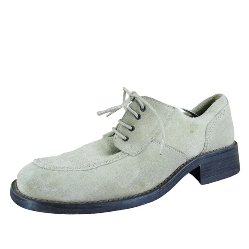 Aldo Men's Italy VTG Derby Oxfords Beige Suede Size‎ 42 Medium Gently Used 2025
